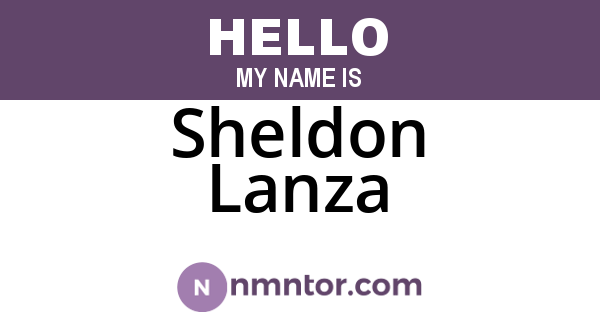 Sheldon Lanza