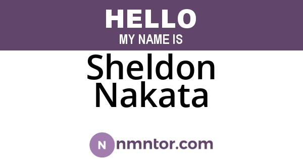 Sheldon Nakata