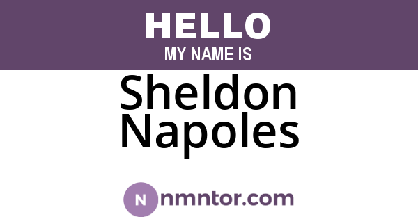Sheldon Napoles