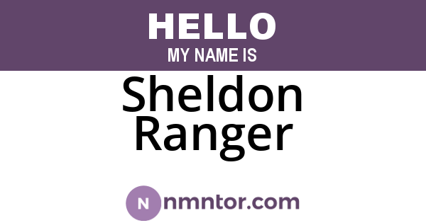 Sheldon Ranger