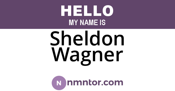Sheldon Wagner