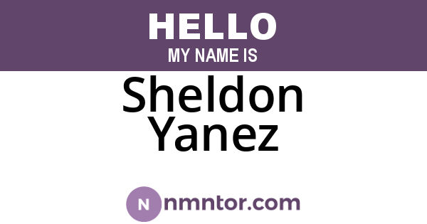 Sheldon Yanez