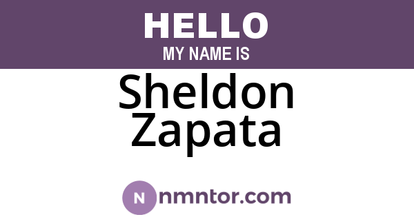 Sheldon Zapata