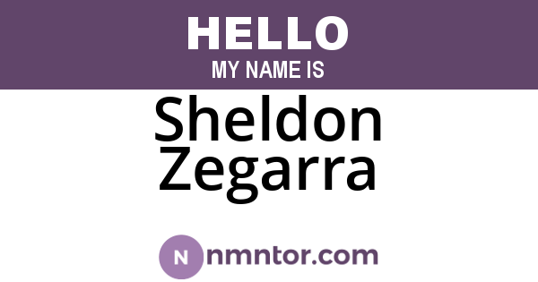 Sheldon Zegarra