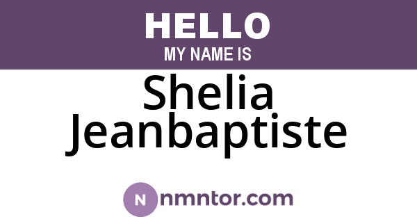 Shelia Jeanbaptiste