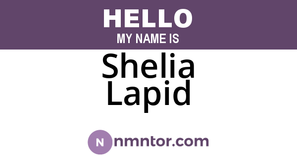 Shelia Lapid