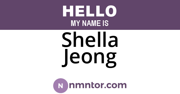 Shella Jeong