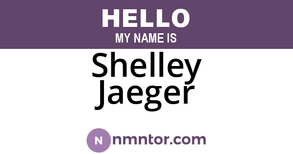 Shelley Jaeger
