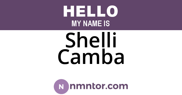 Shelli Camba