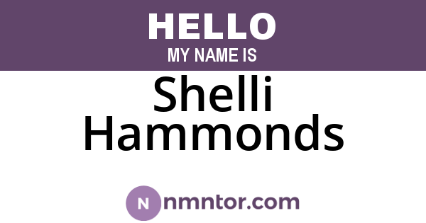 Shelli Hammonds