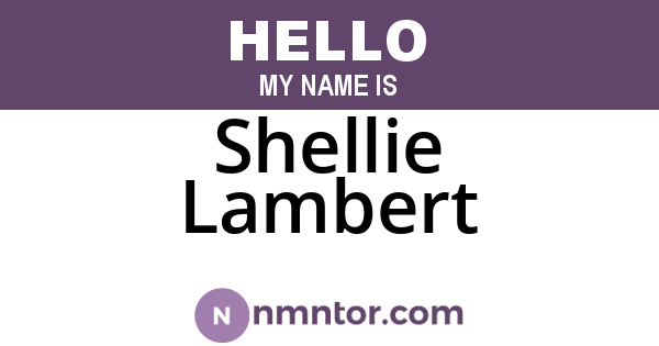 Shellie Lambert