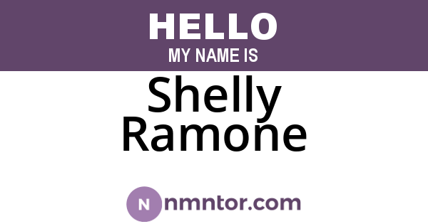 Shelly Ramone