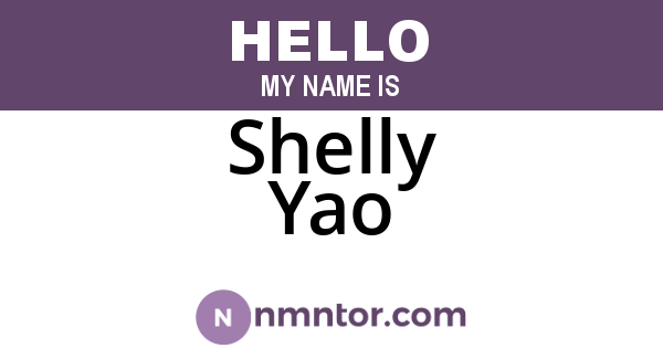Shelly Yao
