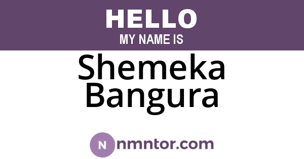 Shemeka Bangura