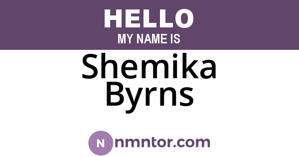 Shemika Byrns