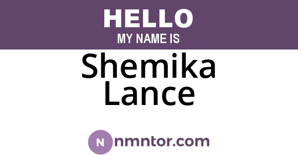 Shemika Lance