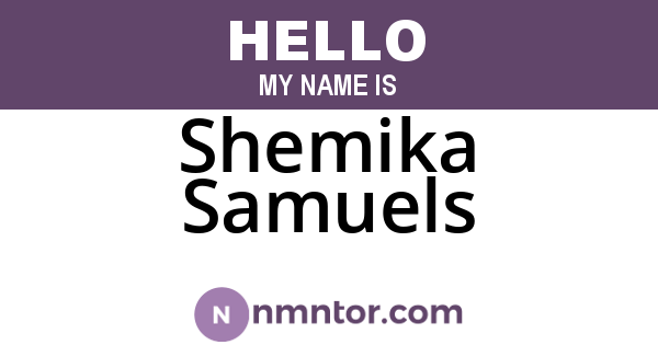 Shemika Samuels