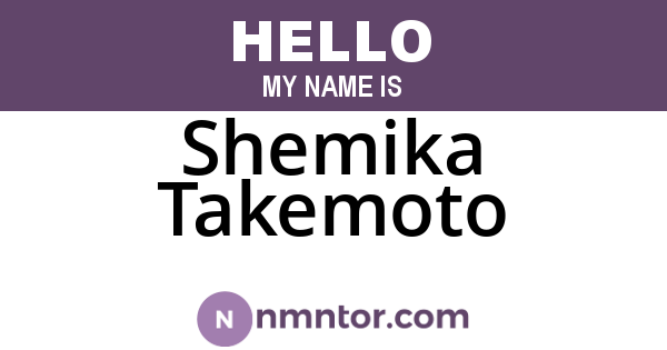 Shemika Takemoto
