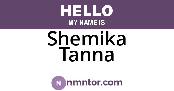 Shemika Tanna
