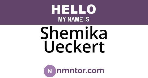 Shemika Ueckert