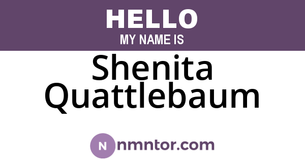 Shenita Quattlebaum