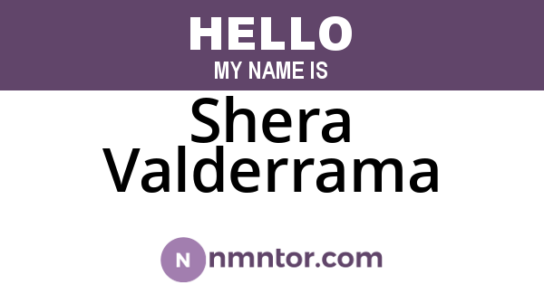 Shera Valderrama