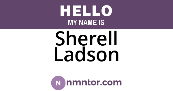 Sherell Ladson