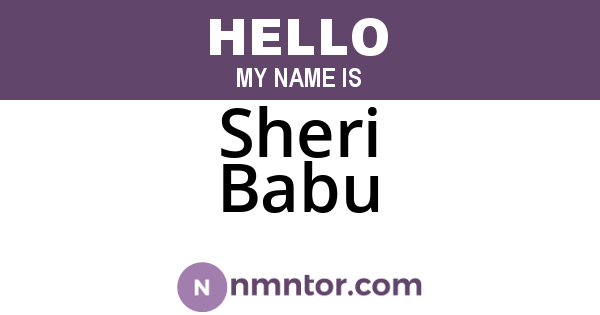 Sheri Babu