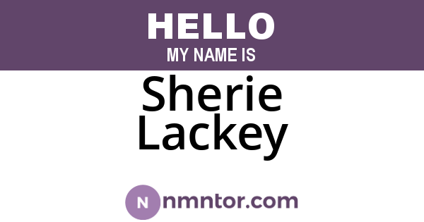 Sherie Lackey