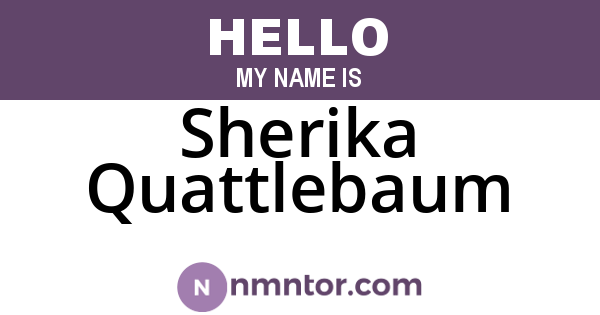 Sherika Quattlebaum