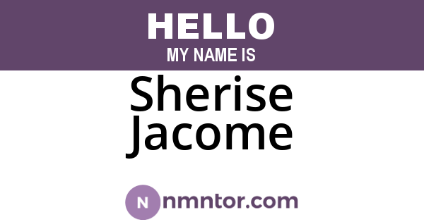 Sherise Jacome
