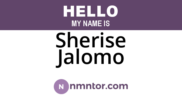 Sherise Jalomo