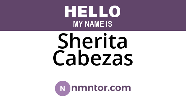 Sherita Cabezas