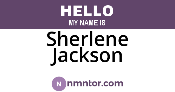 Sherlene Jackson