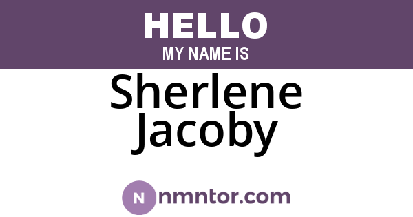 Sherlene Jacoby