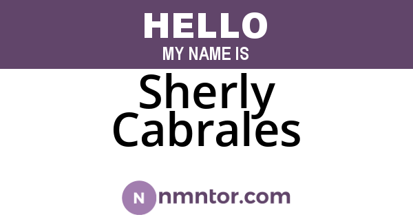 Sherly Cabrales