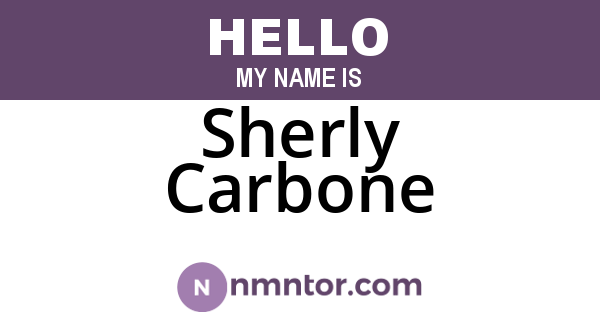 Sherly Carbone