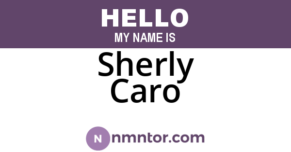 Sherly Caro