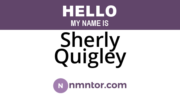 Sherly Quigley