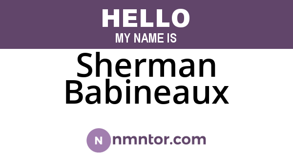 Sherman Babineaux