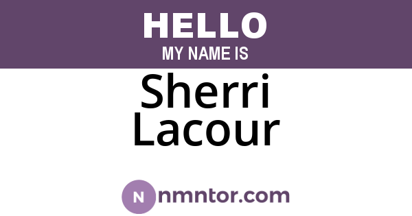 Sherri Lacour