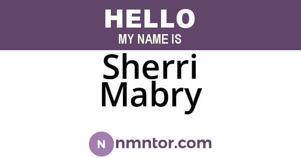 Sherri Mabry