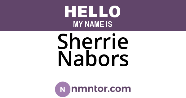 Sherrie Nabors