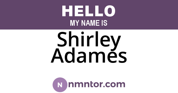 Shirley Adames
