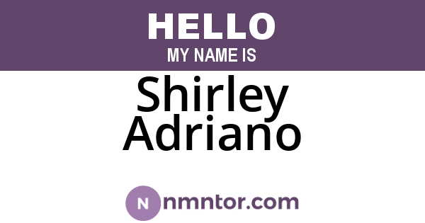 Shirley Adriano
