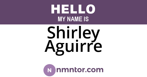 Shirley Aguirre