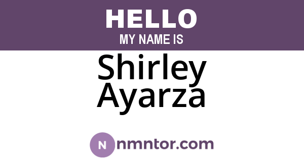 Shirley Ayarza
