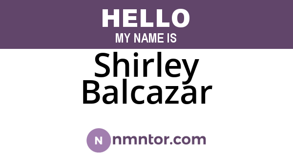 Shirley Balcazar