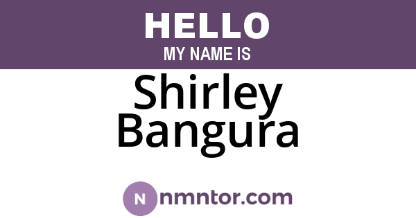 Shirley Bangura