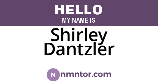Shirley Dantzler